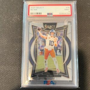 2024 Select Bo Nix Rookie Card